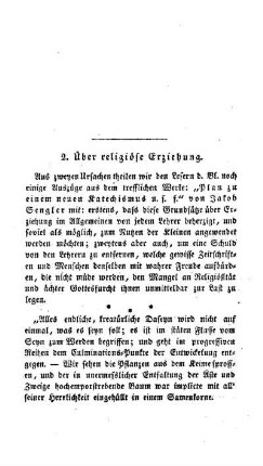 Über religiöse Erziehung