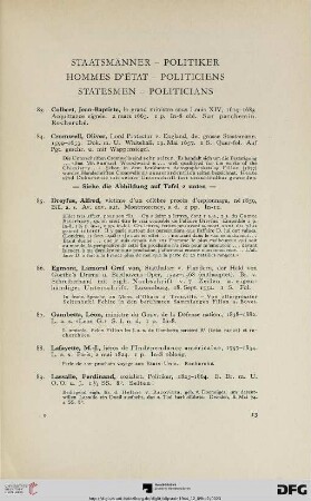 Staatsmänner – Politiker (Nr. 83-98)