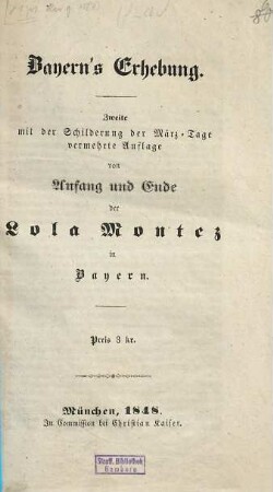 Bayerns Erhebung