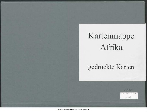 Westliche Sahara, Senegambien, Liberia, oberer Niger : 1906 : Kartensammlung