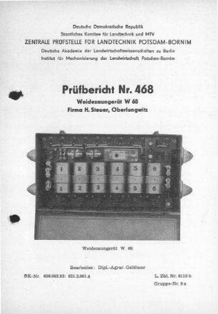 Weidezaungerät W 68