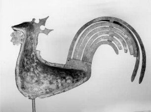 Romanischer Turmgockel : Romanischer Turmgockel. Metall. Weiler Kreis Konstanz, Heimatmuseum