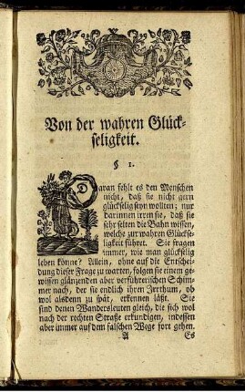 Von der wahren Glückseligkeit.