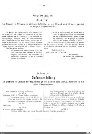 Beilagen zu Protokoll, 12. Sitzung