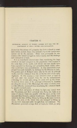 CHAPTER II. HISTORICAL ACCOUNT OF WORKS CARRIED OUT FOR THE IMPROVEMENT OF TIDAL RIVERS AND NAVIGATION.
