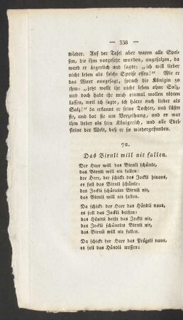 72. Das Birnli will nit fallen.