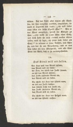 72. Das Birnli will nit fallen.