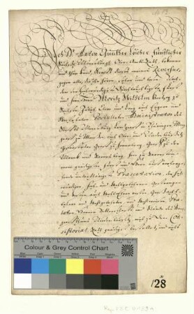 Revers des Konsistorialrats Dr. Anton Günther Löscher anläßlich seiner Bestallung.