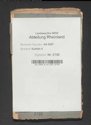 Ausbesserung der Landstraßen im Amt Deutz
