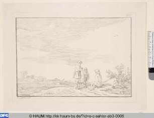 Landschaft mit Bauern