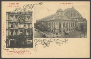 Ansichtskarte "Hotel Bachaly", Königgrätzer Straße 111