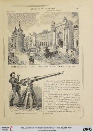L'exposition militaire - Palais du Ministère de la Guerre