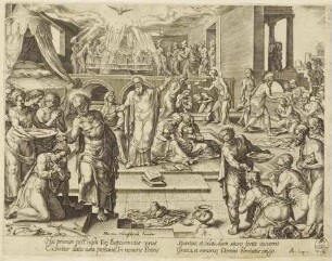 Die Apostel taufen in Jerusalem, Blatt 5 aus der Folge "Die Taten der Apostel II"