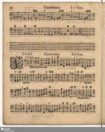 XXIII. Friede sey mit euch