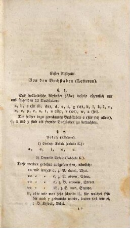 Neues theoretisch-praktisches Lehrbuch der holländischen Sprache und Literatur : zum Schul- und Selbstunterricht, 1. Phil. Ludw. Stat. Müller's Anleitung zur holländischen Sprache