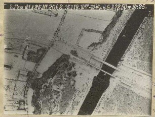 Isarbrücken südlich Freimann bzw. Unterföhring (1250 m)