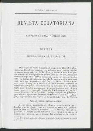 Febrero de 1894 - Número LXII