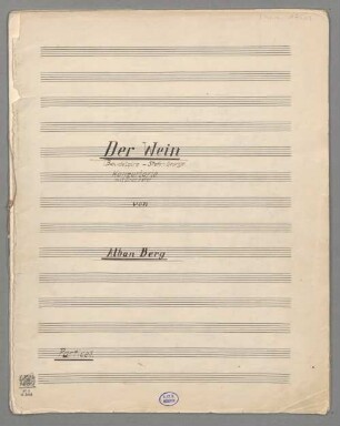 Der Wein - BSB Mus.ms. 17500