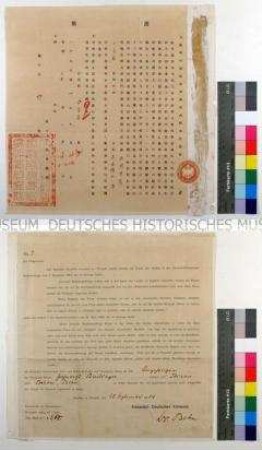 Schutzbrief für den Zahnarzt Dr. Hans Buchinger