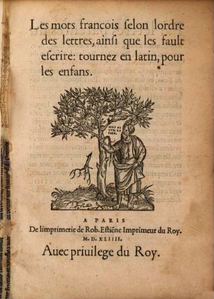 Les Mots François selon l'ordre de lettres