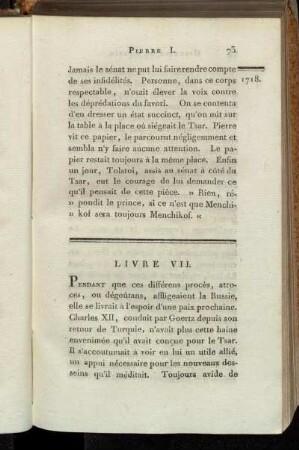 Livre VII
