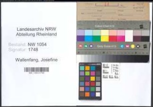 Entnazifizierung Josefine Wallenfang , geb. 21.10.1915 (Postassistentin)