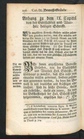 Anhang zu dem IX. Capitel von der Göttlichkeit und Warheit heiliger Schrifft.