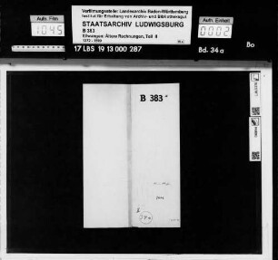 Rechnung des Ammanns Albrecht über die Einnahmen und Ausgaben des Amts Bühlertann (Tann) von Invocavit bis zum Brand von Bühlertann, nebst Aufschrieben über die Zehrung der Gesellen (Soldknechte)