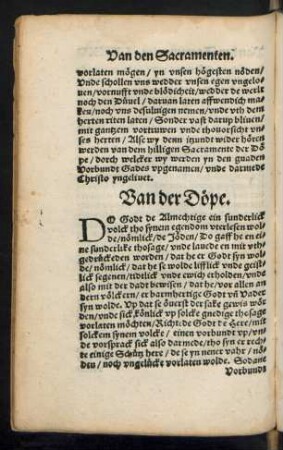 Van der Döpe.