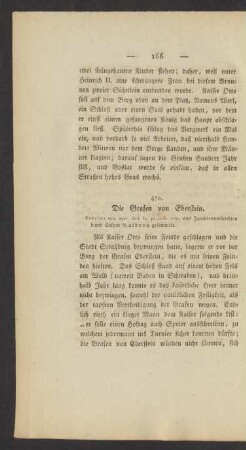 470. Die Grafen von Eberstein.