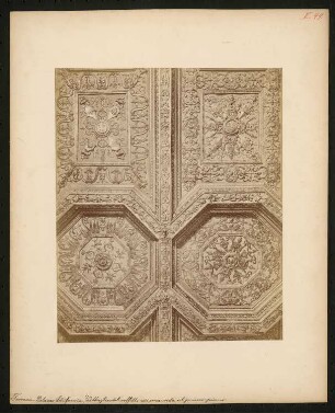 Palazzo Schifanoia, Ferrara: Detailansicht, Decke des »Saals der Tugend»