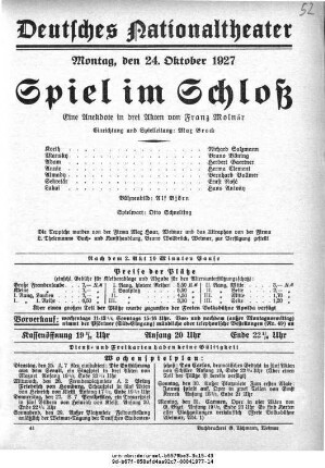 Spiel im Schloß