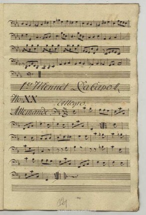 20. Anonymus, Allemande, F-Dur