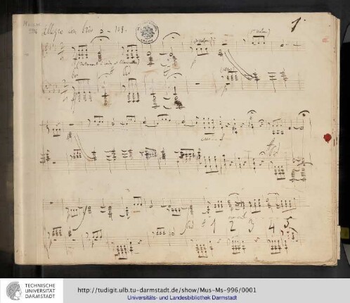 Klavierauszug der 5. Sinfonie von Ludwig van Beethoven