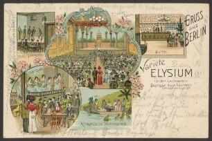 Ansichtskarte „Varieté Elysium“, Kommandantenstraße