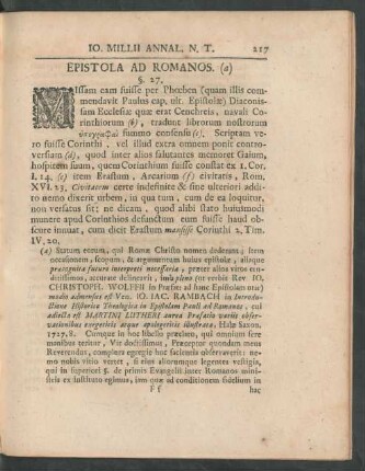 Epistola Ad Romanos. (a) [§. 27. - 29.]