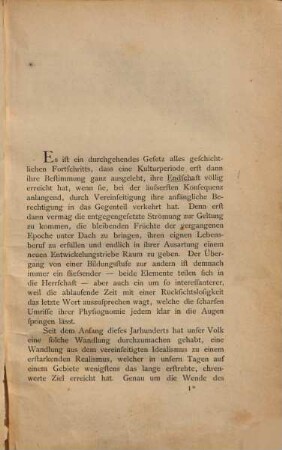 Drei Kapitel vom romantischen Stil : Ein Beitr. zur Charakteristik d. romantischen Schule, ihrer Sprache u. Dichtung, mit vorwiegender Rücksicht auf Ludwig Tieck. 1. Die Bildlichkeit, 2. Der Archaismus, 3. Die Mystik d. romantischen Stils