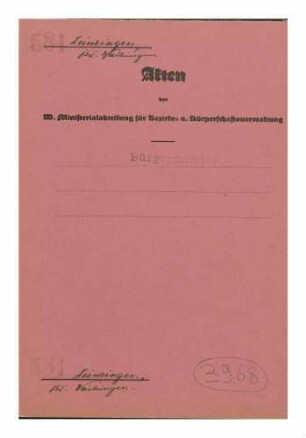 Lienzingen, Kreis Vaihingen