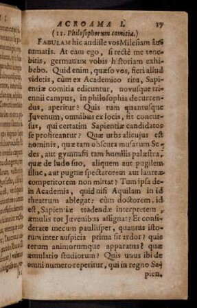 17-29, 11. Philosopherum conitia...