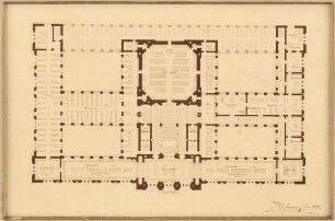 Universitätsbibliothek, Leipzig: Grundriss 1.OG