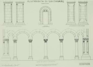 Wechselburg, Klosterkirche: Pfeiler, Arkaden u. a. Einzelheiten