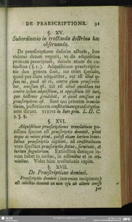 [De Praescriptione definita]