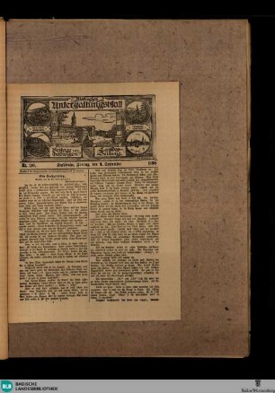 Badische Landes-Zeitung, Badisches Unterhaltungsblatt, Nr. 210