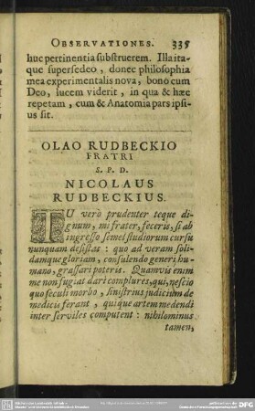 [Olai Rudbeck Varorum Epistolae]