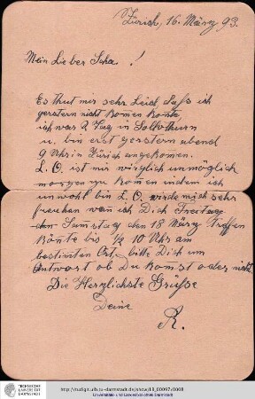 Brief vom 16.03.1893