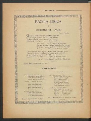 Página lírica