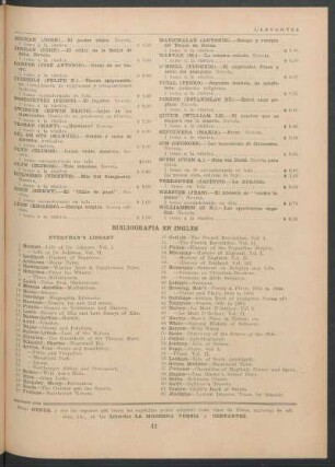 Bibliografía en inglés