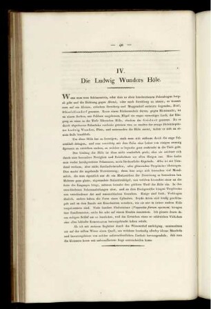 IV. Die Ludwig Wunders Höle