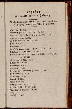 Register zum XVIII. und XIX. Jahrgang