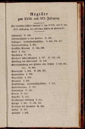 Register zum XVIII. und XIX. Jahrgang